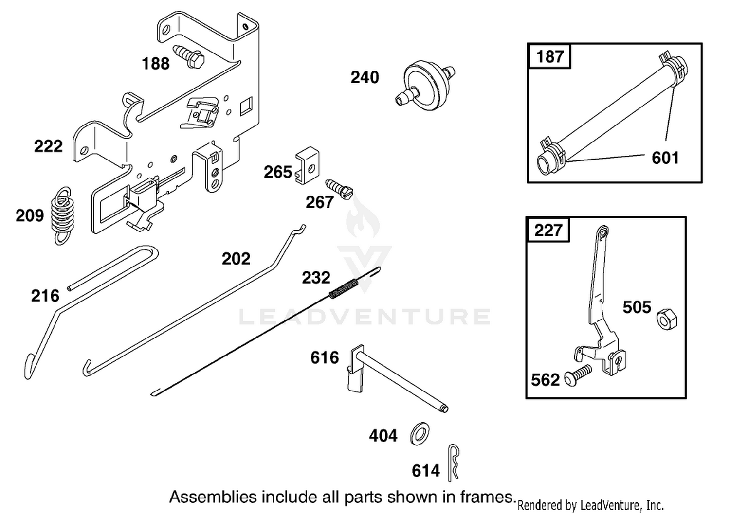 Governor Assembly Engine Briggs and Stratton Model 311777-0151-E1
