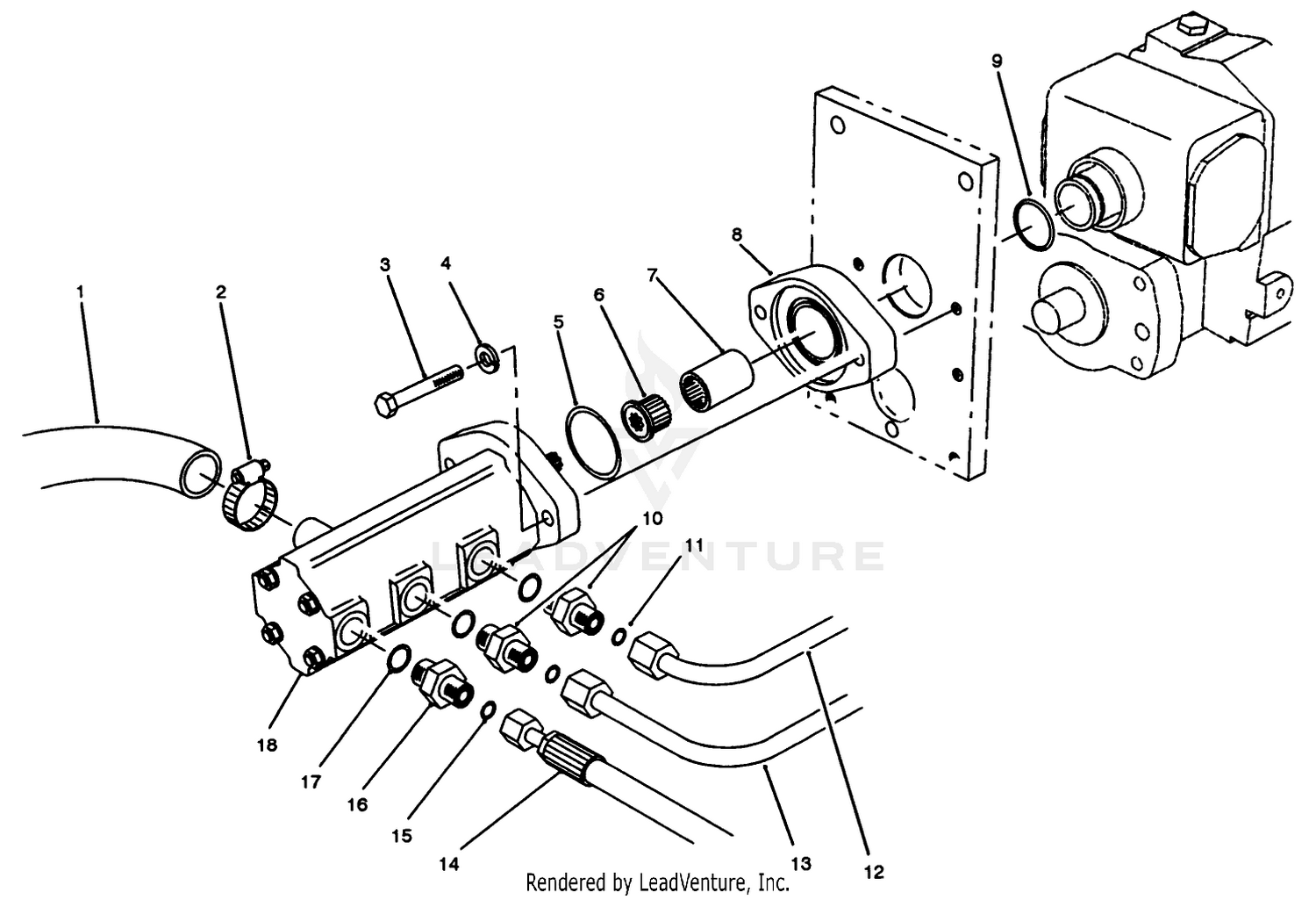 Gear Pump Installation Assembly