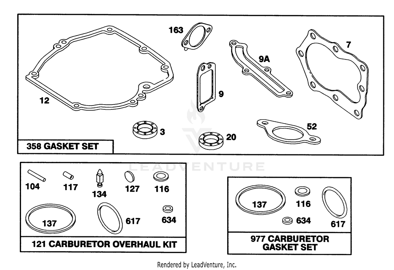 Engine Briggs  Stratton Model 122702-3171-01 7