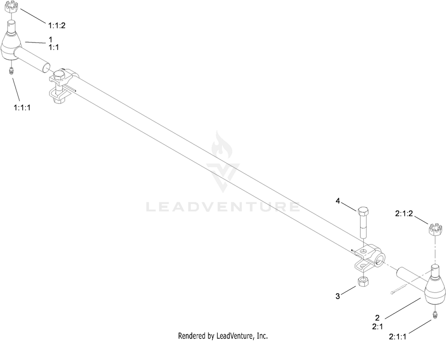 Tie Rod Assembly No. 110-6049-03