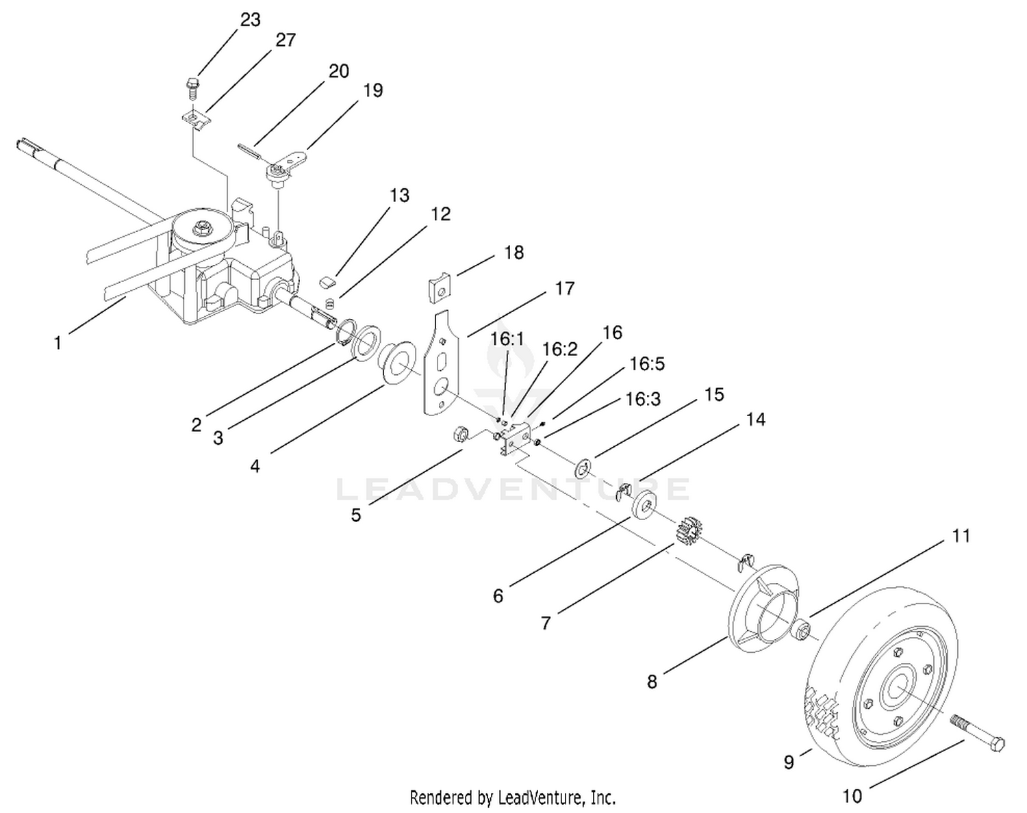 Controls, Panel And Bail Assembly