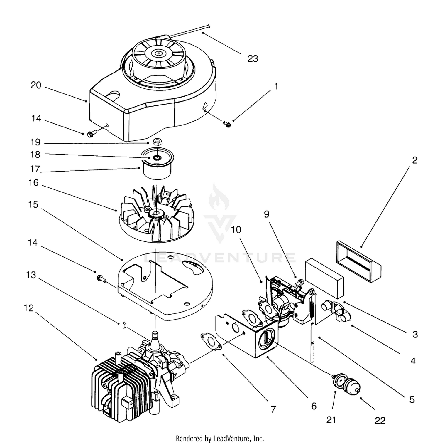 Shroud  Block Assembly (model No. 20442 Only)