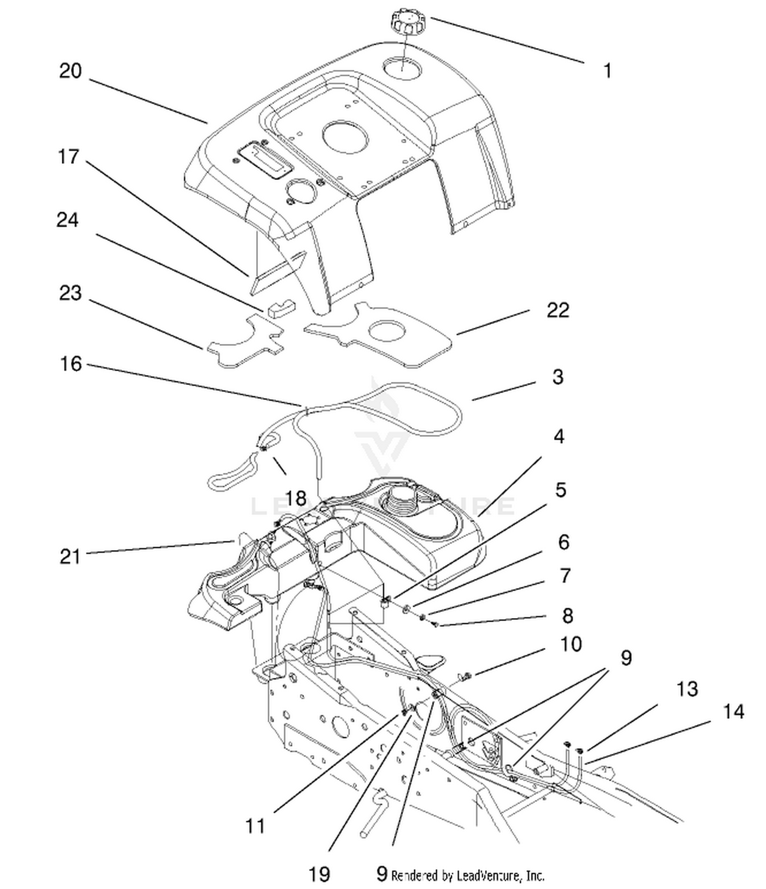 Fender And Fuel System Assembly