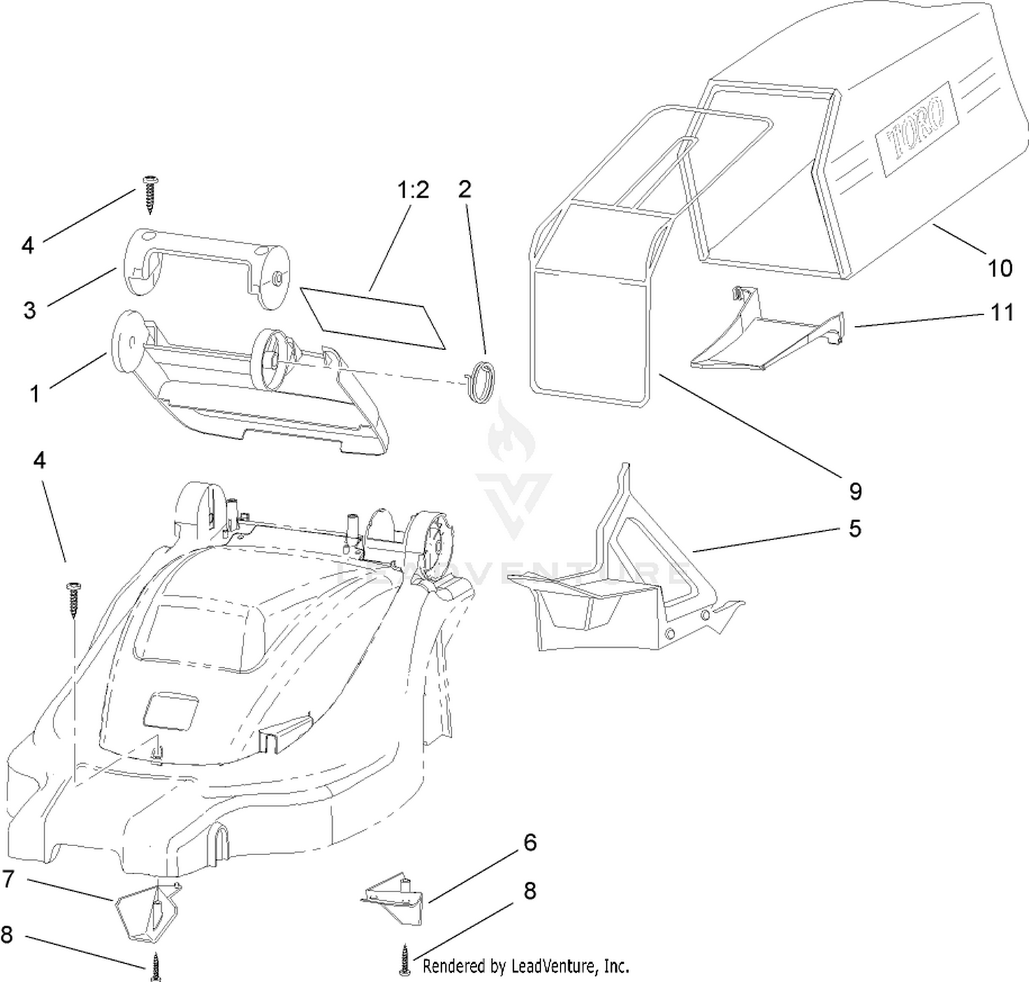 Bag and Recycling Assembly