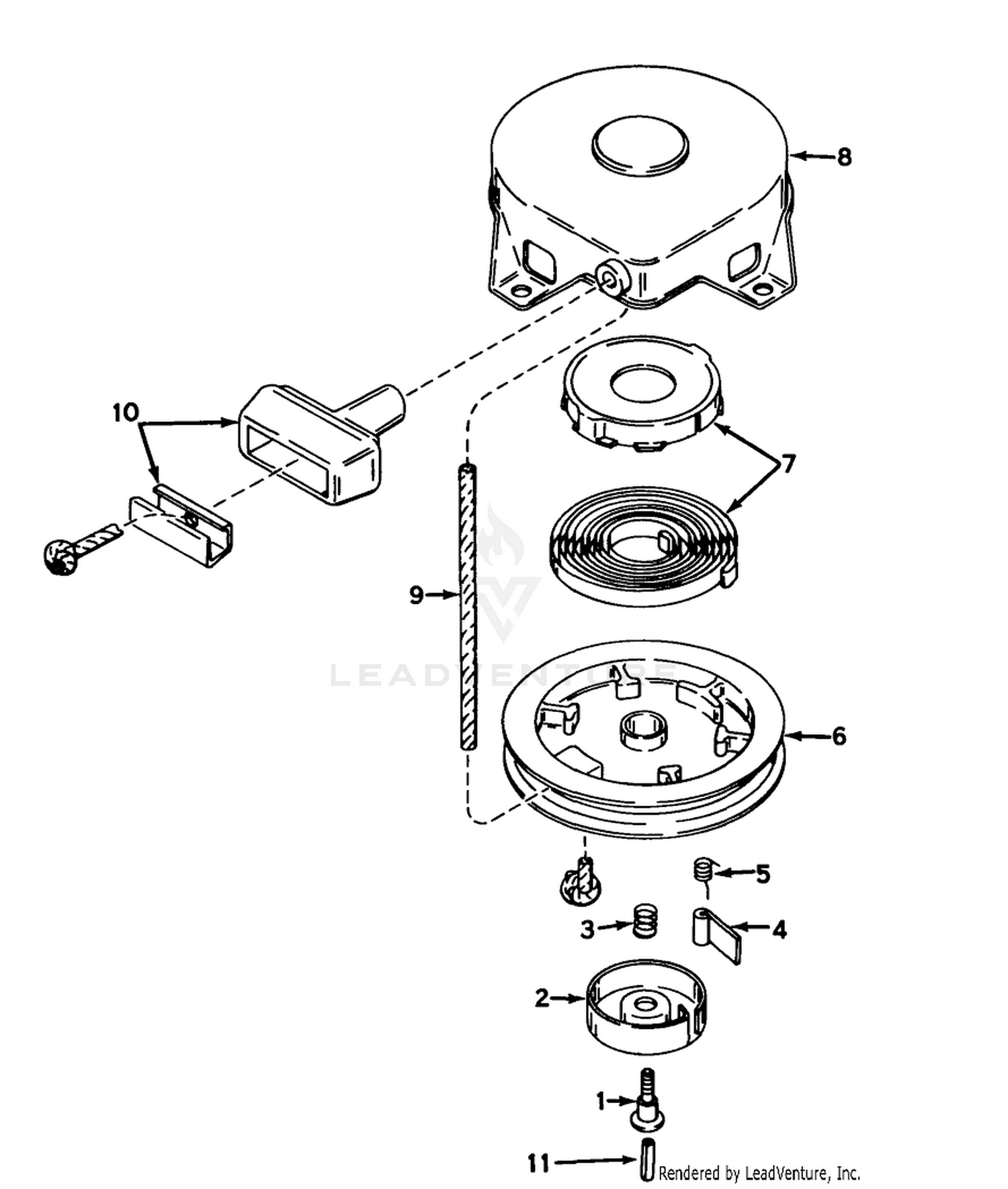 Rewind Starter N0. 590420