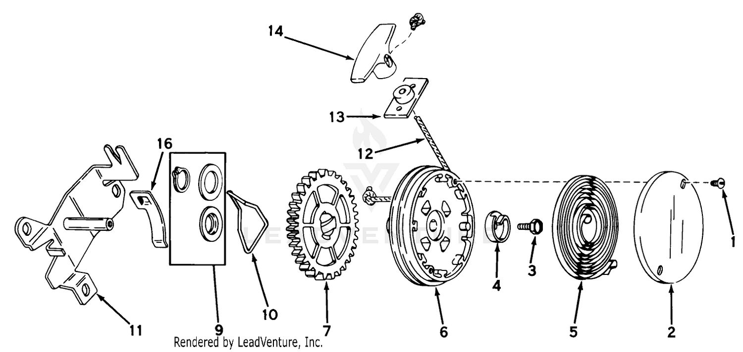 Rewind Starter No. 590450a