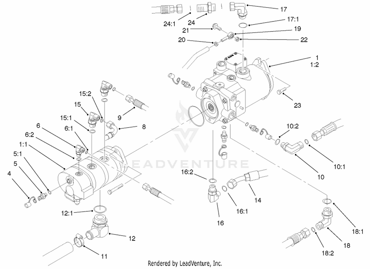 Hydraulic Pump Installation Assembly