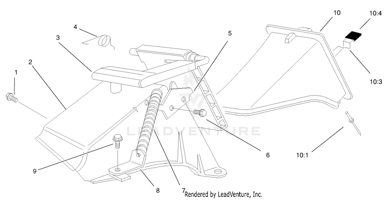 Rear Bag Discharge Chute Assembly