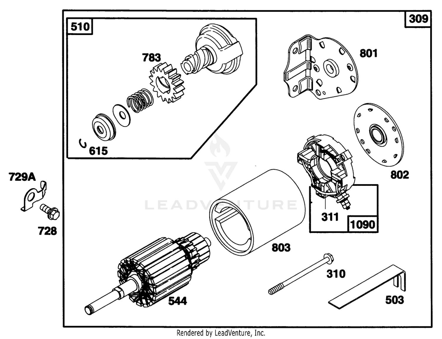 Engine Briggs  Stratton Model 28q777-0668-A1 8