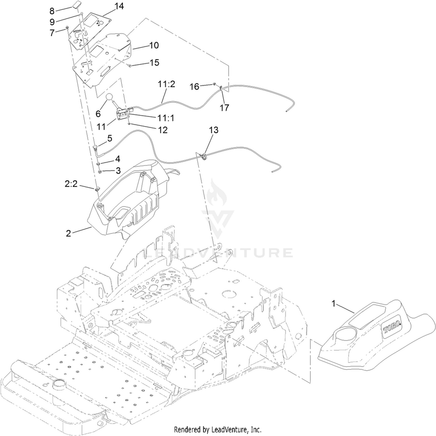 Engine Controls and Console Assembly