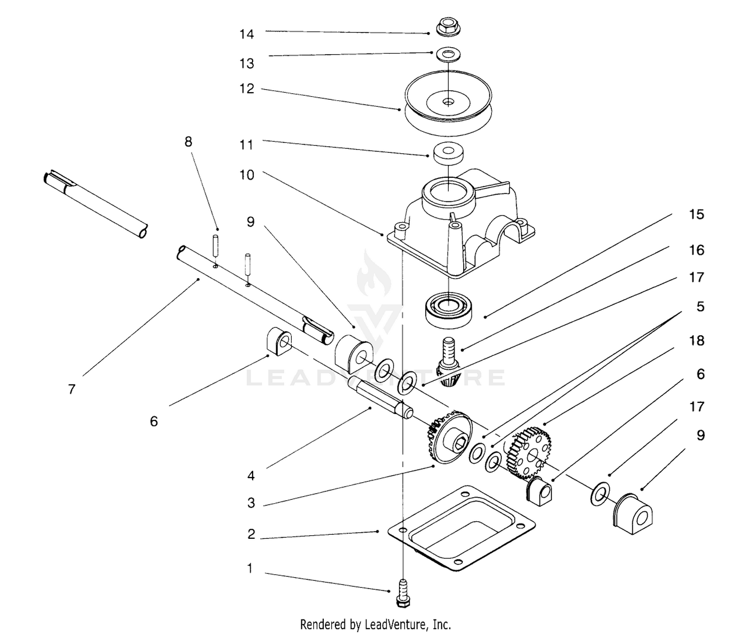 Gearcase Assembly No. 71-9600