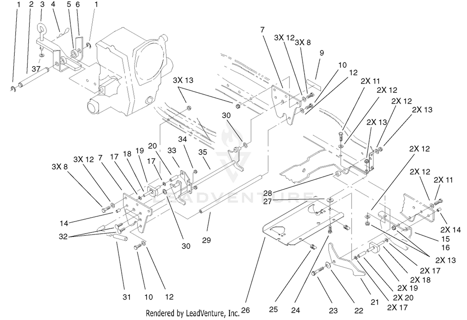 Attach-A-Matic  Hitch Assembly