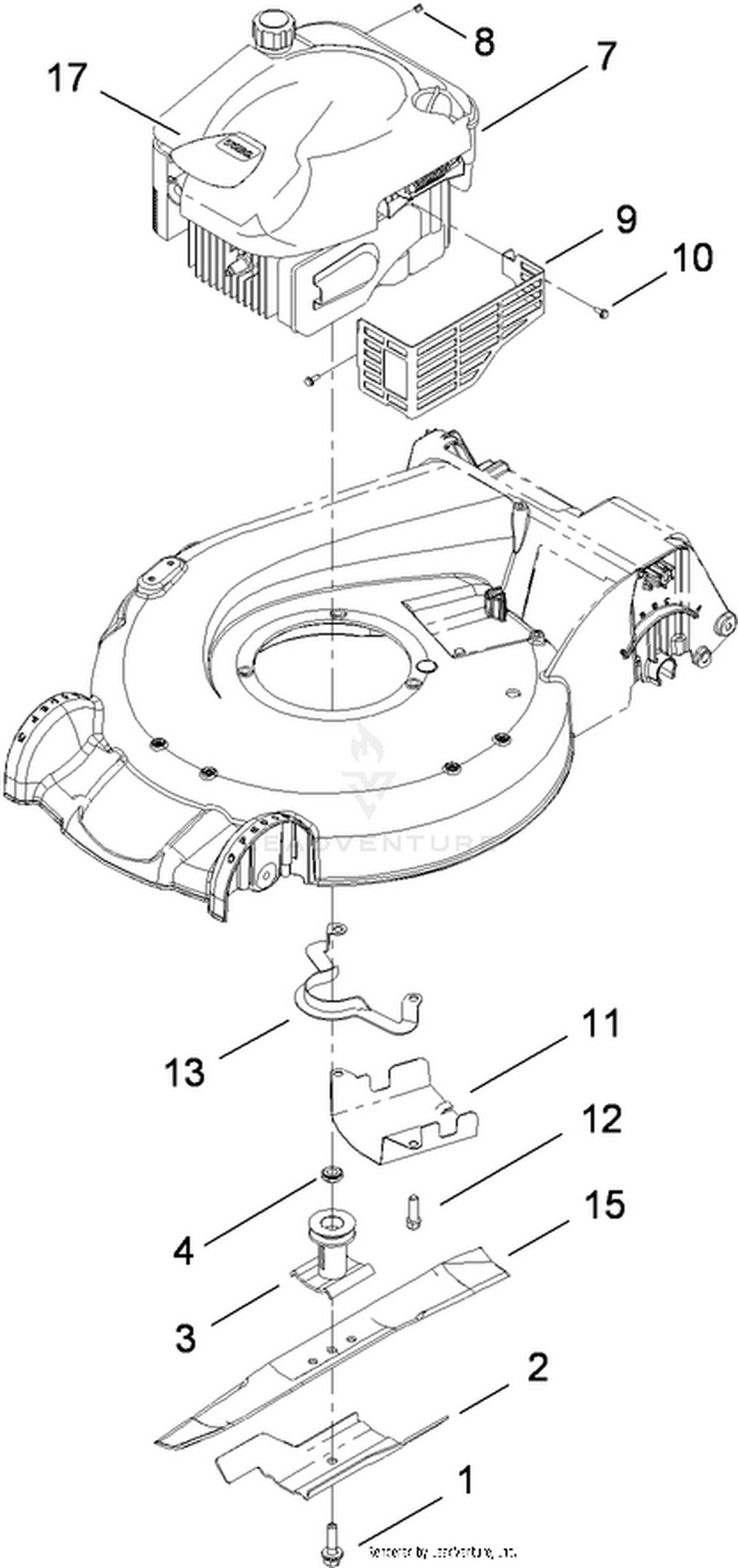 Engine and Blade Assembly