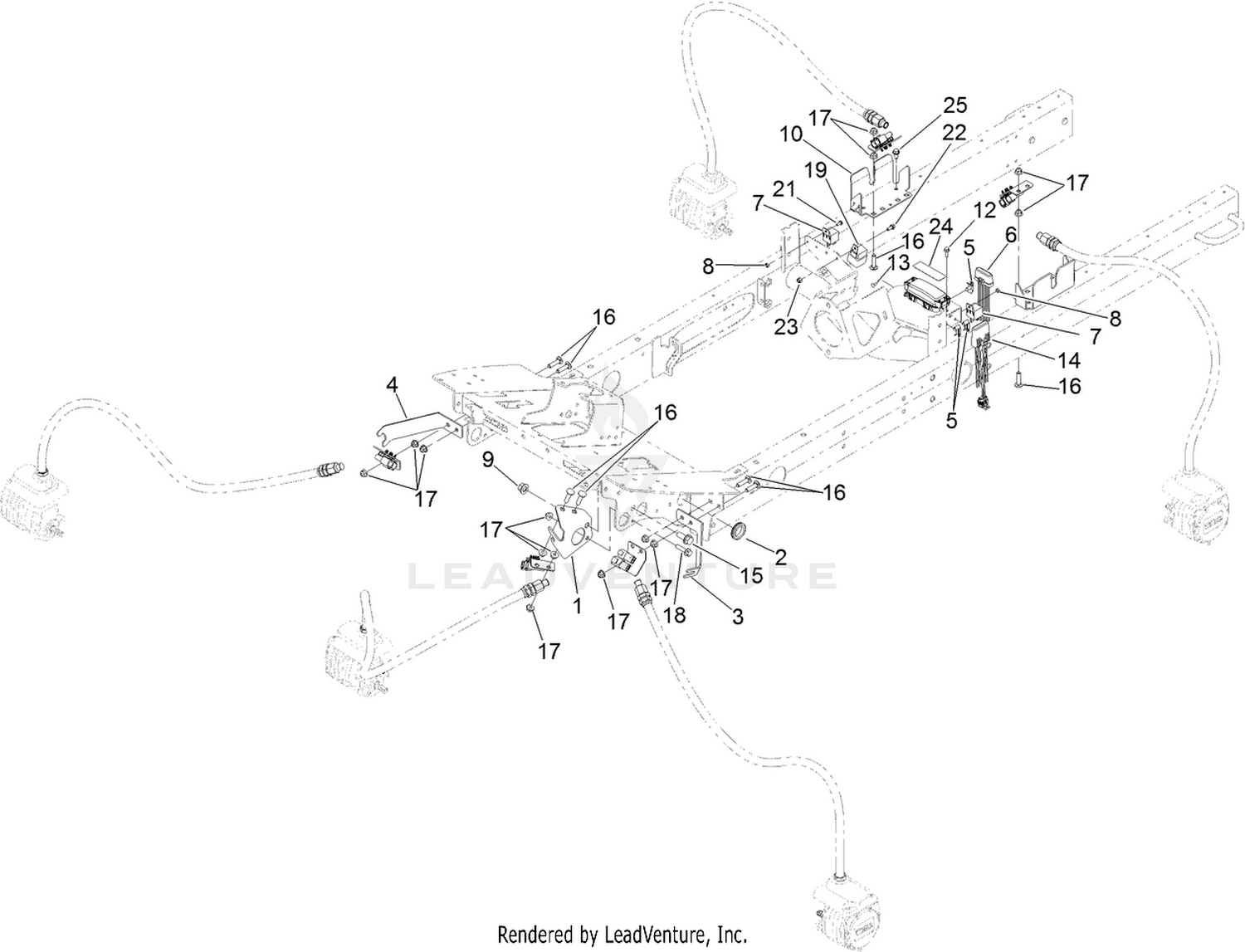 Reel Motor Plumbing Assembly