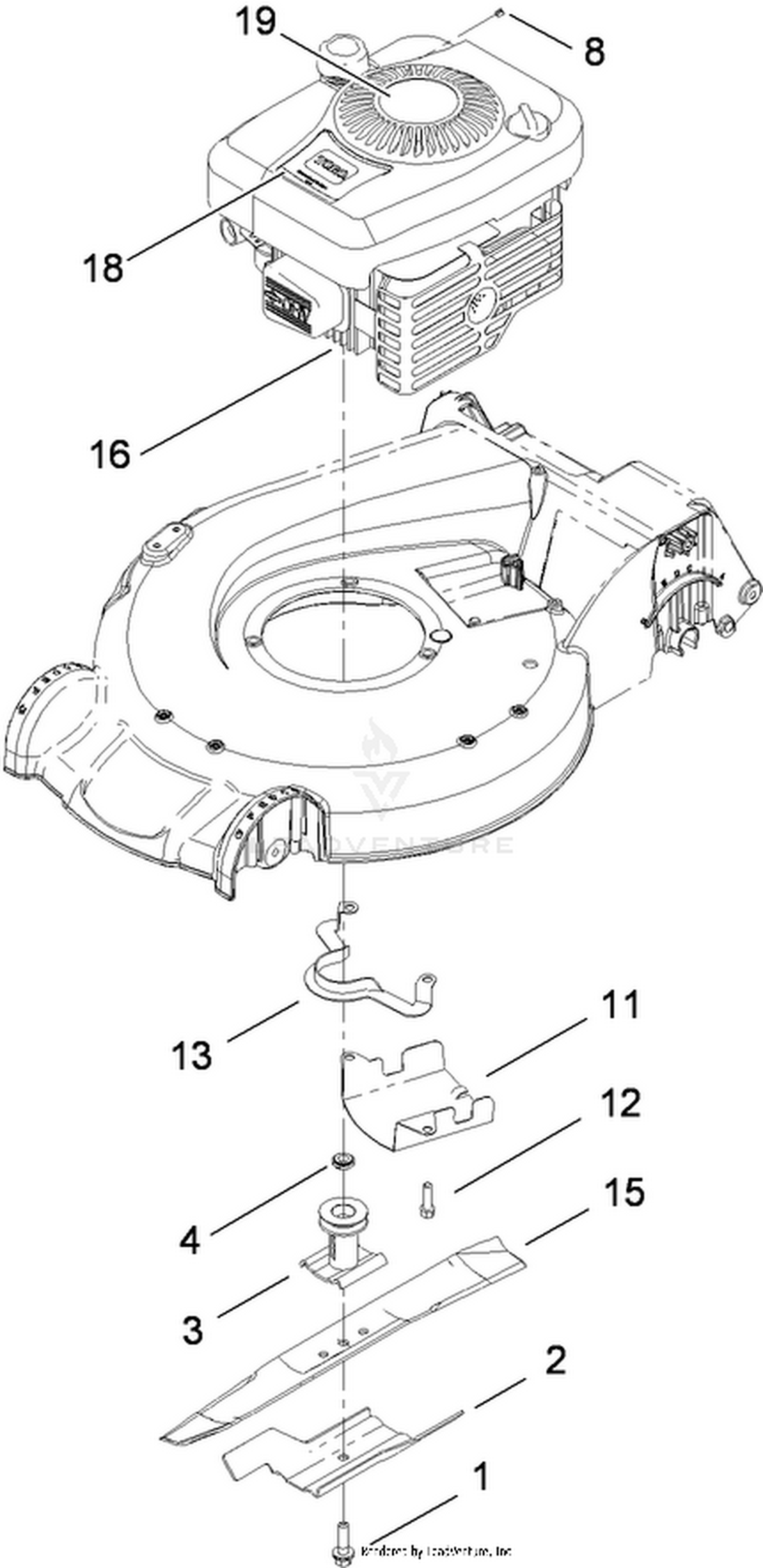 Engine and Blade Assembly
