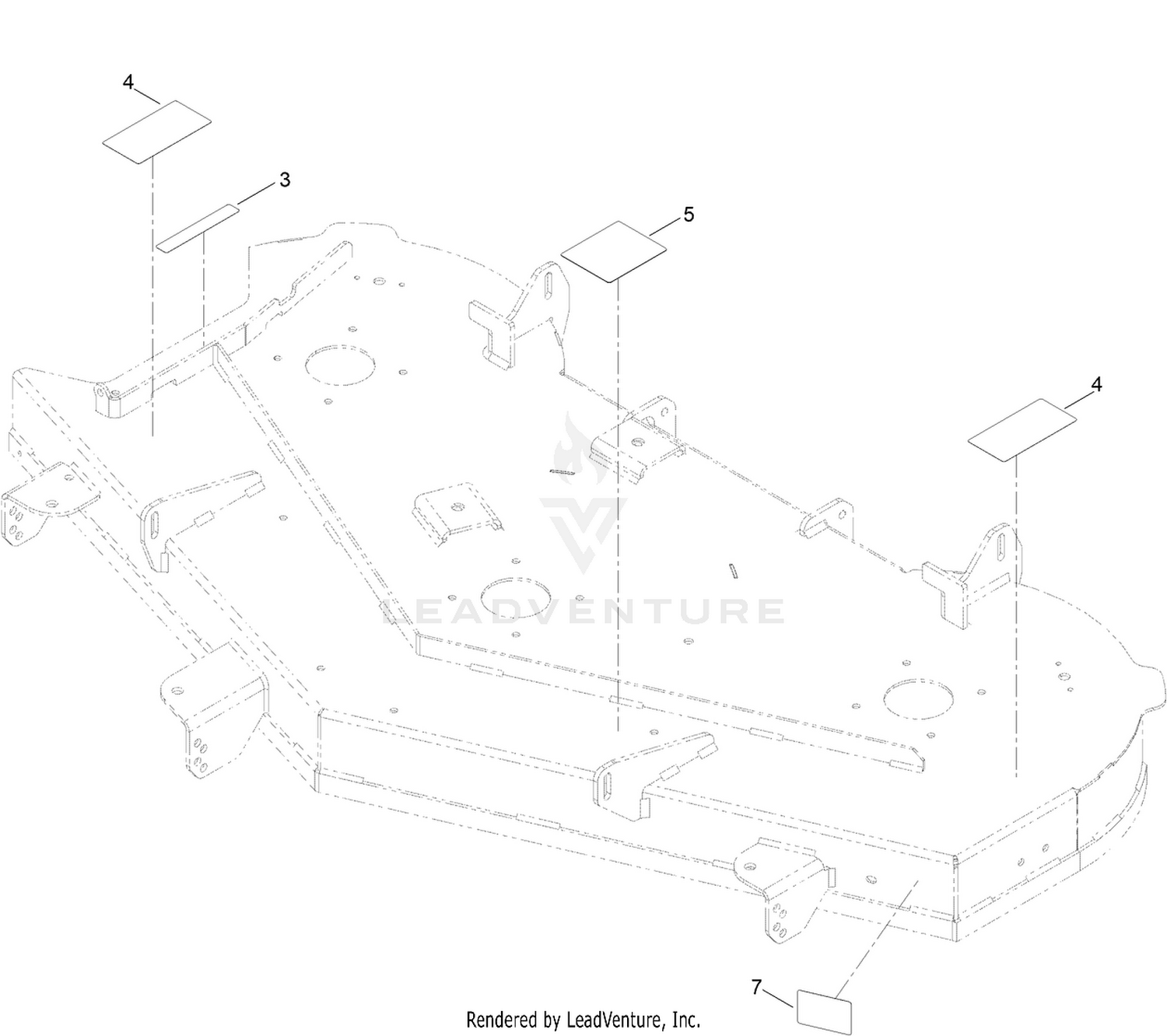Deck W/Decals Assembly No. 138-9766
