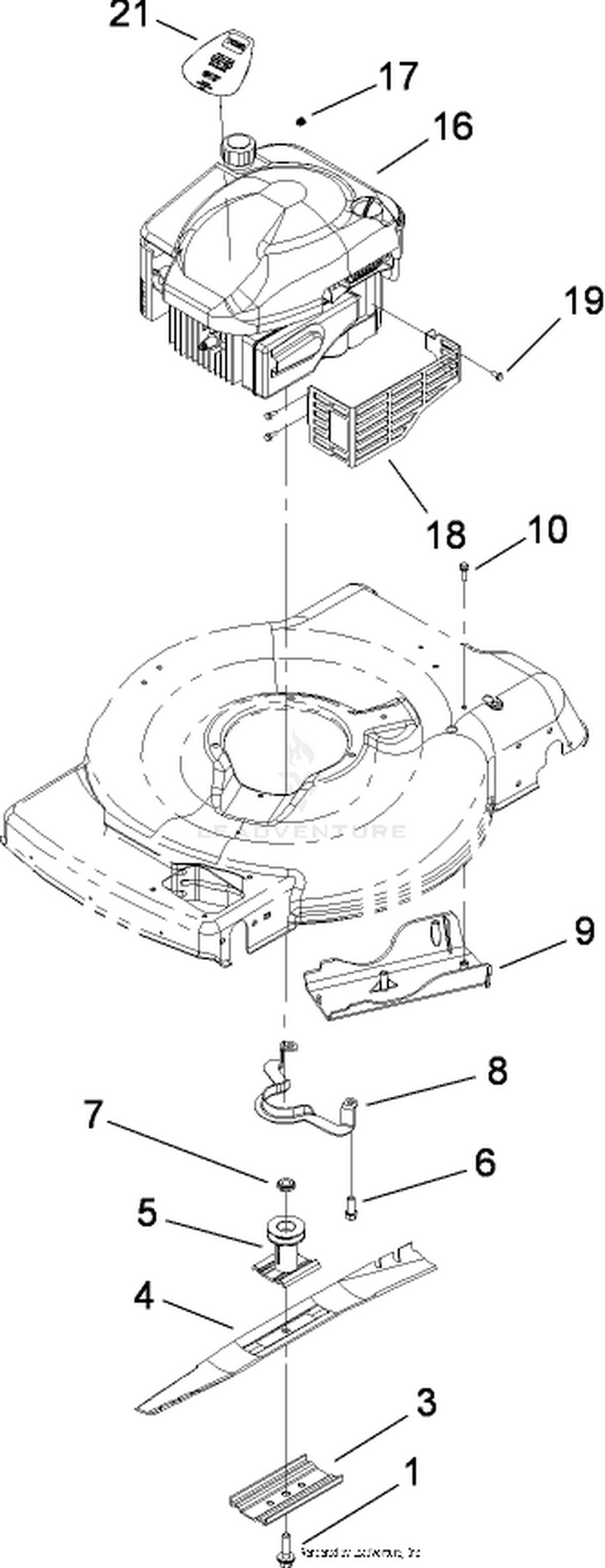 Engine and Blade Assembly