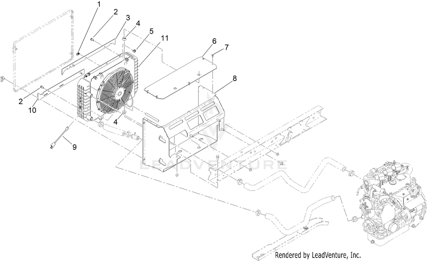 Radiator Kit Assembly No. 147-8199