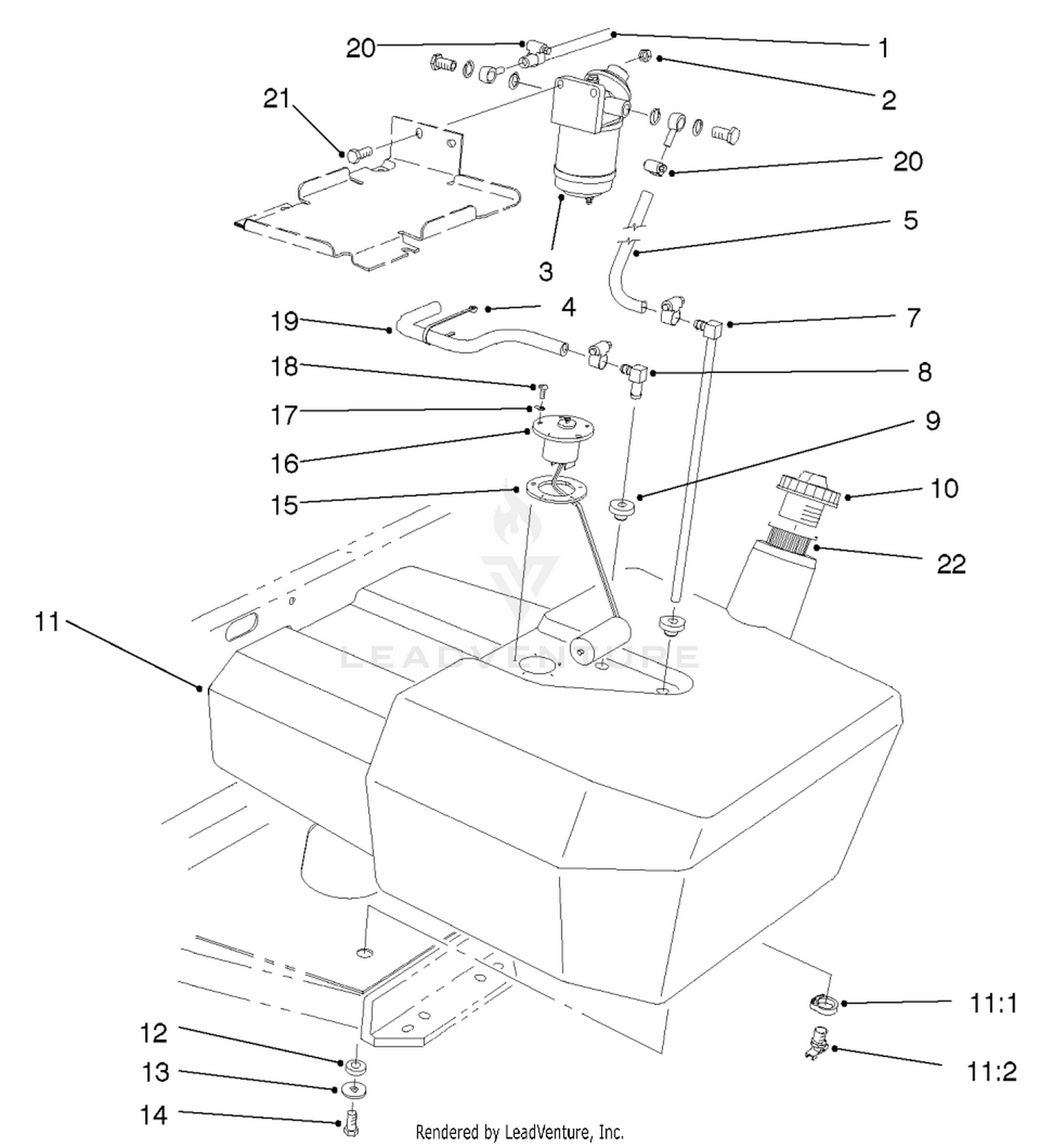 Fuel Tank And Filter Assembly