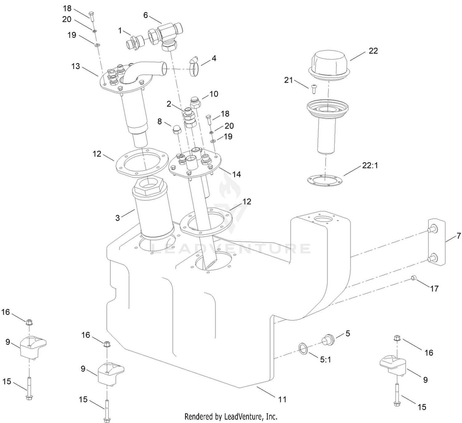 Hydraulic Oil Tank Assembly