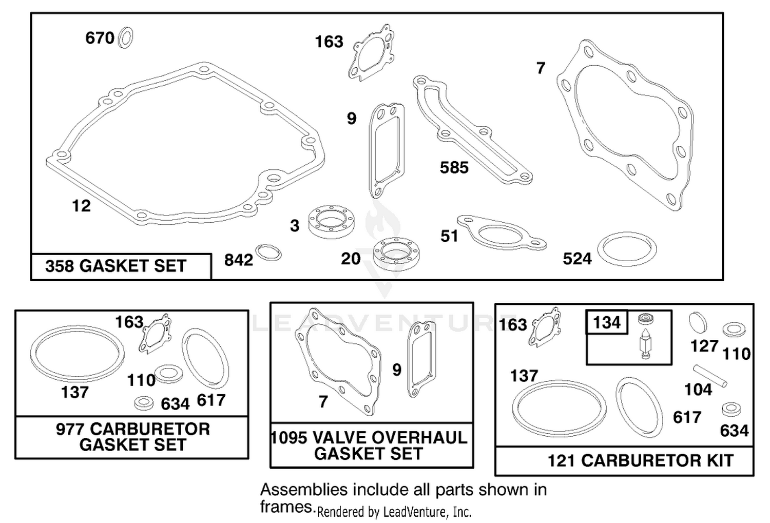 Engine Briggs  Stratton Model 12h807-1760-E1 (model No. 20021 Serial No. 9940000-9941632) 10