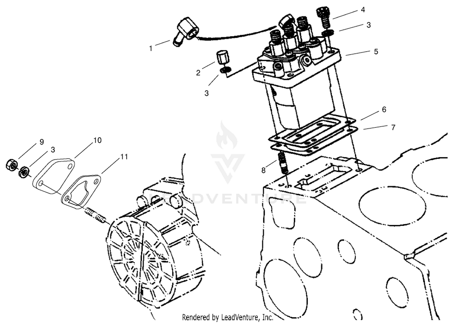 Injection Pump Installation Assembly