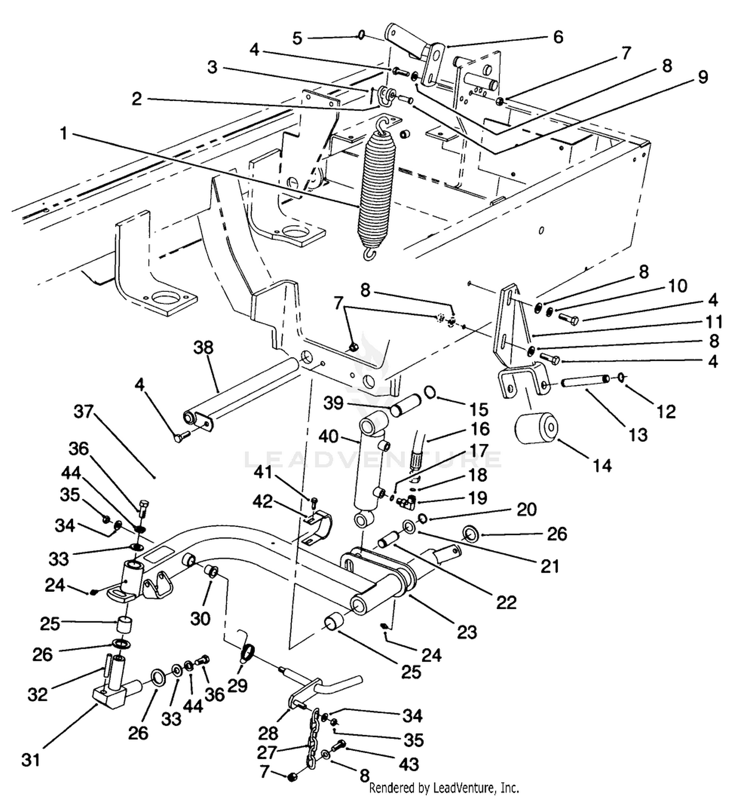 Rear Lift Arms Assembly