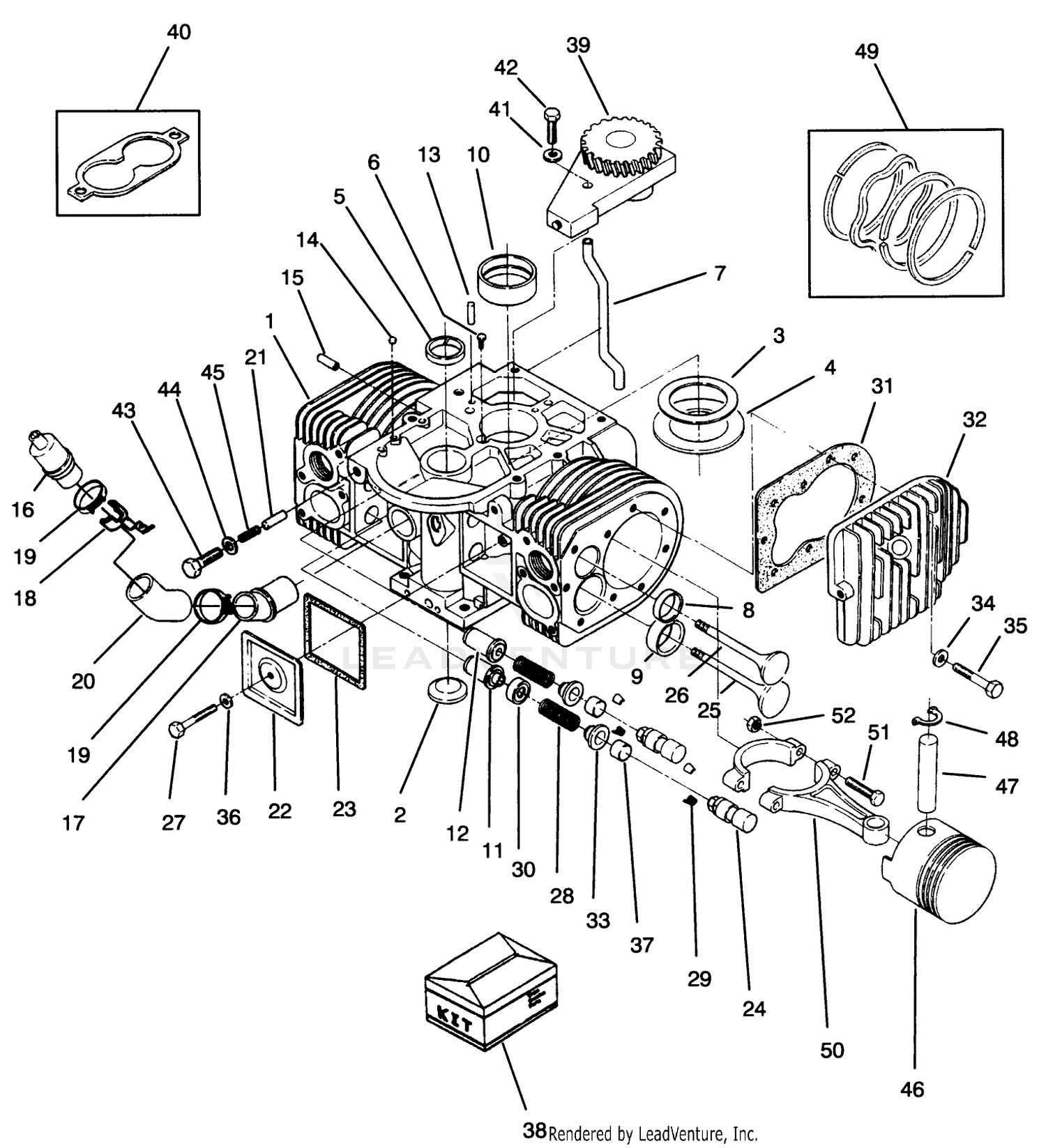 Engine Cylinder Block Assembly