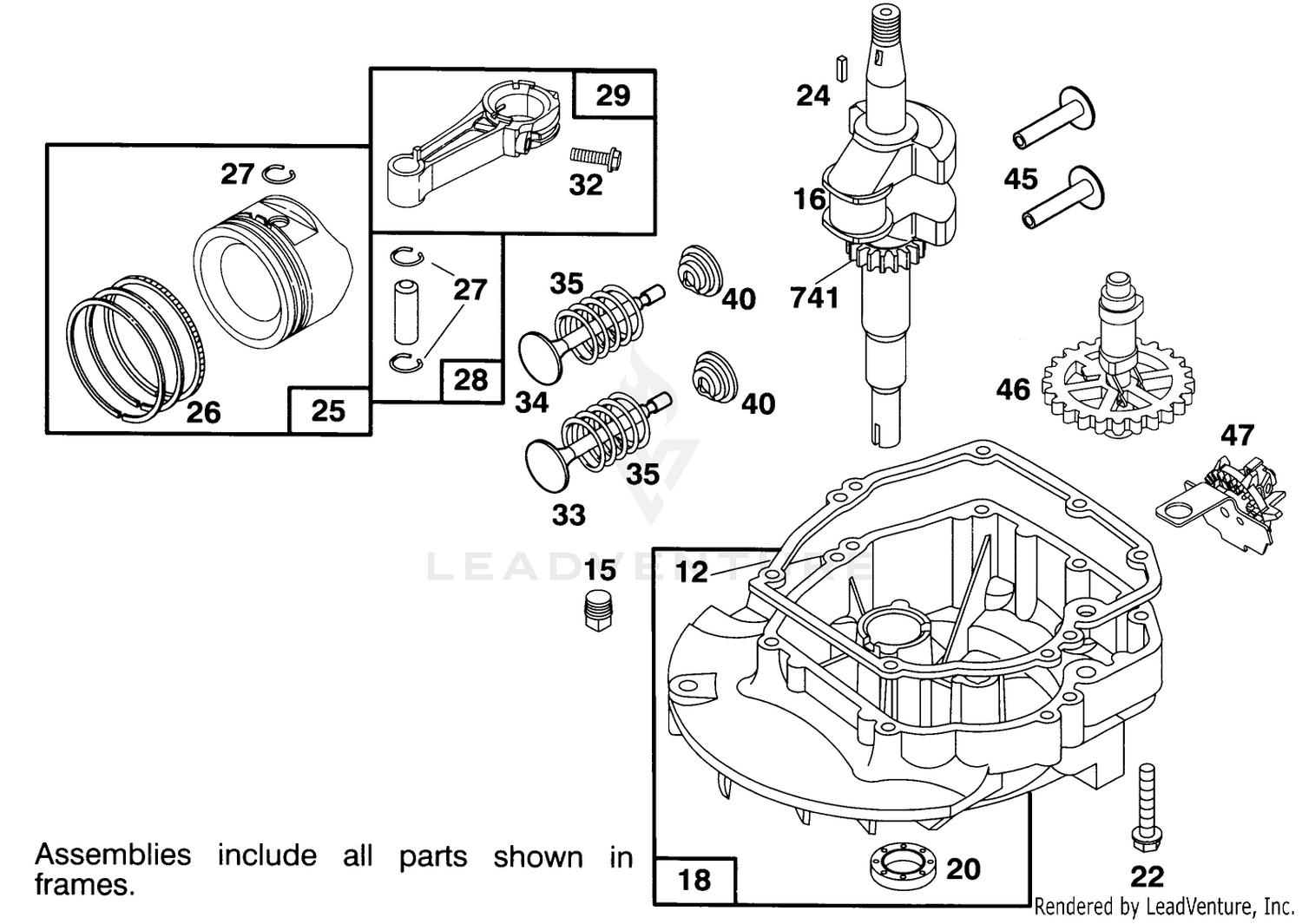 Engine Briggs  Stratton Model 122702-3171-01 2