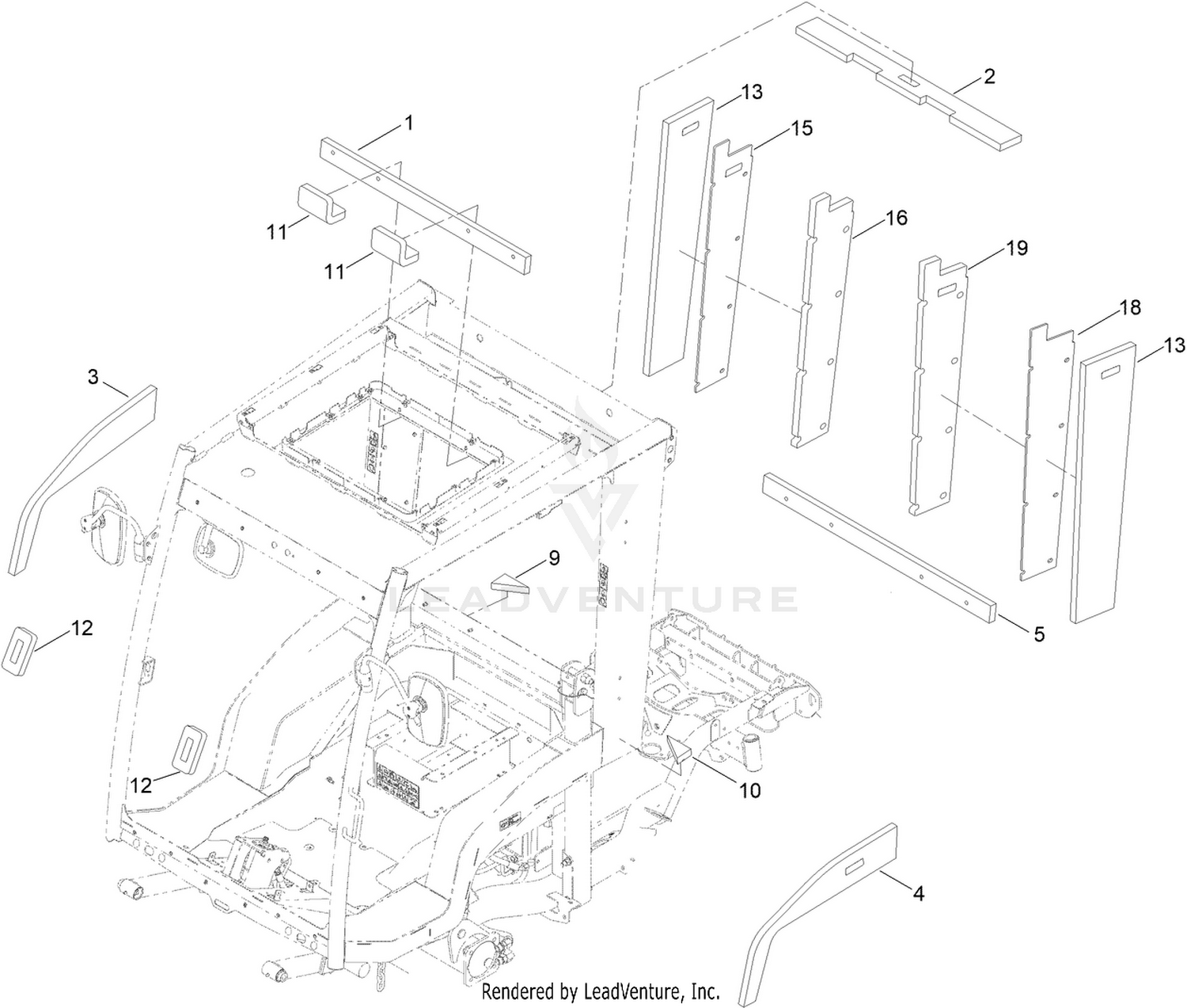 Cab Sound Reduction Assembly