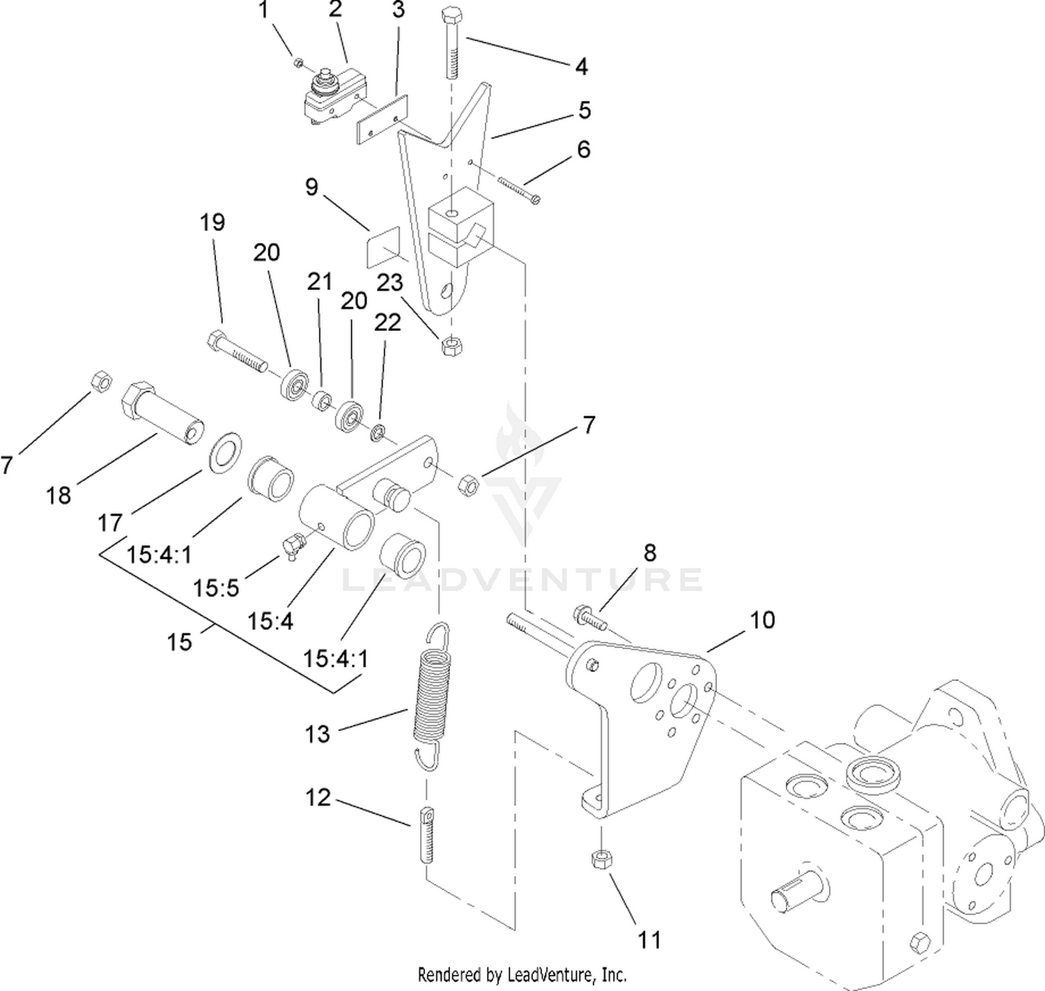 Pump Control Lever Assembly