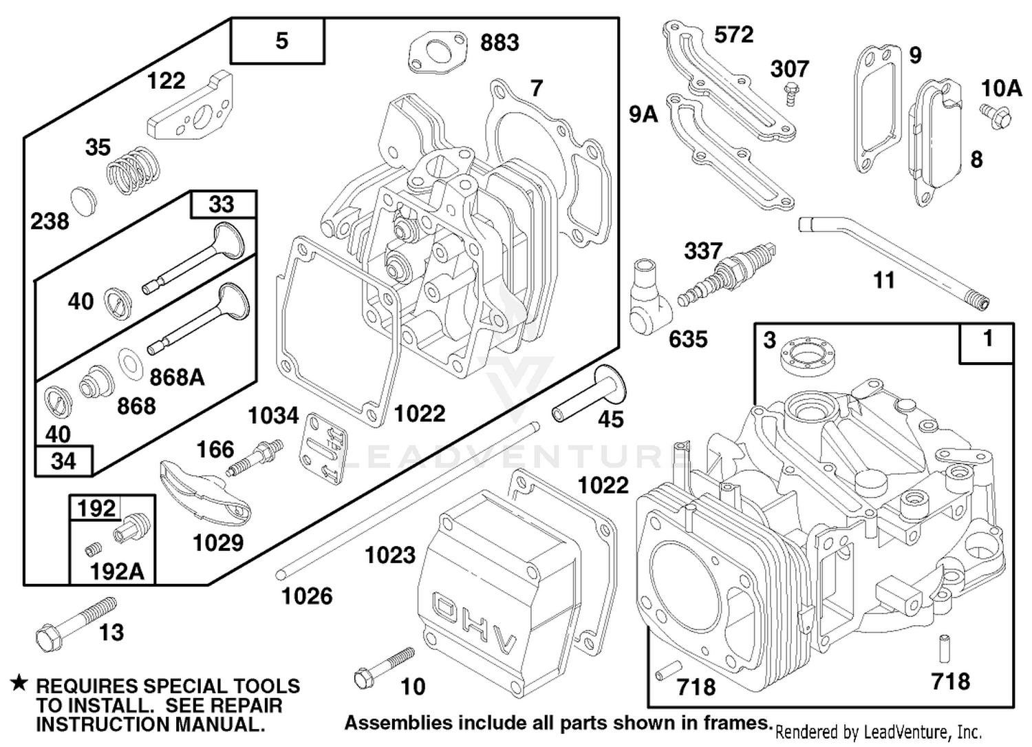 Engine Gts 150 (model No. 20483 Only)
