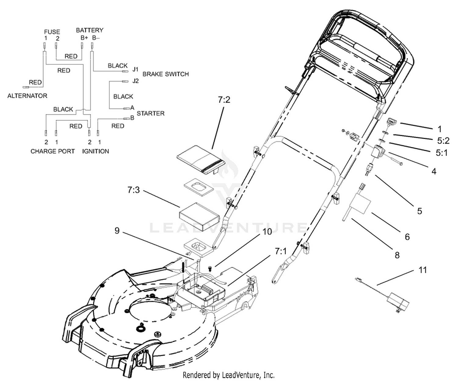 Battery and Switch Assembly