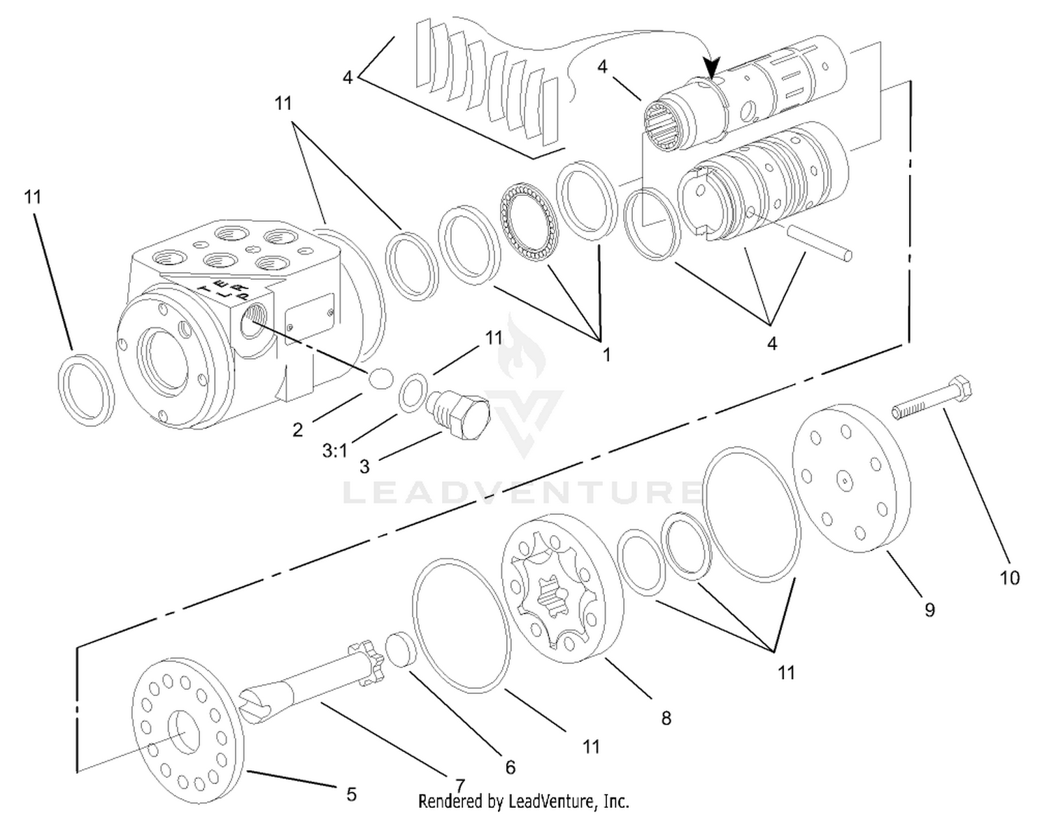 Steering Control Assembly No. 92-3502