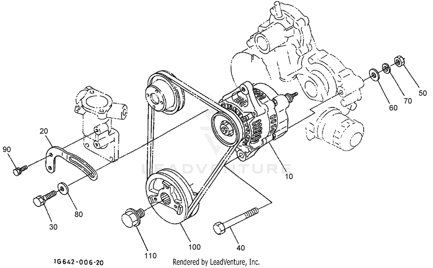 Alternator and Pulley Assembly