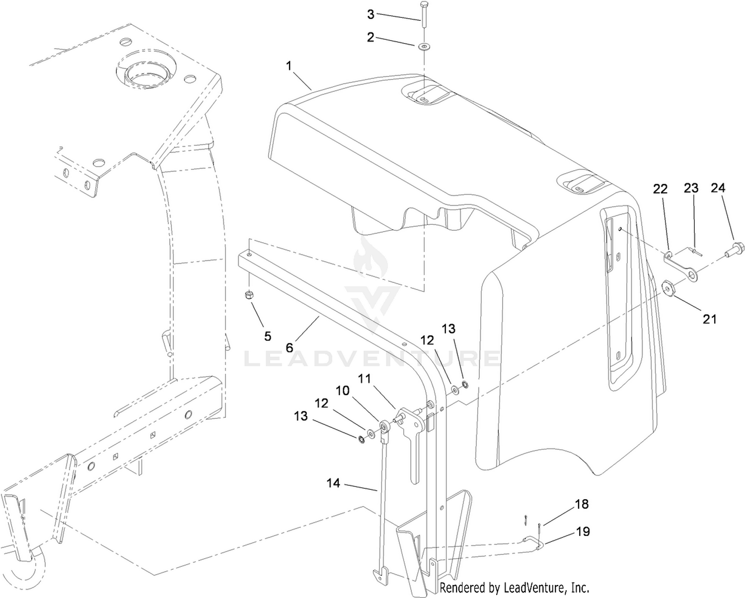 Jackshaft Hood Assembly