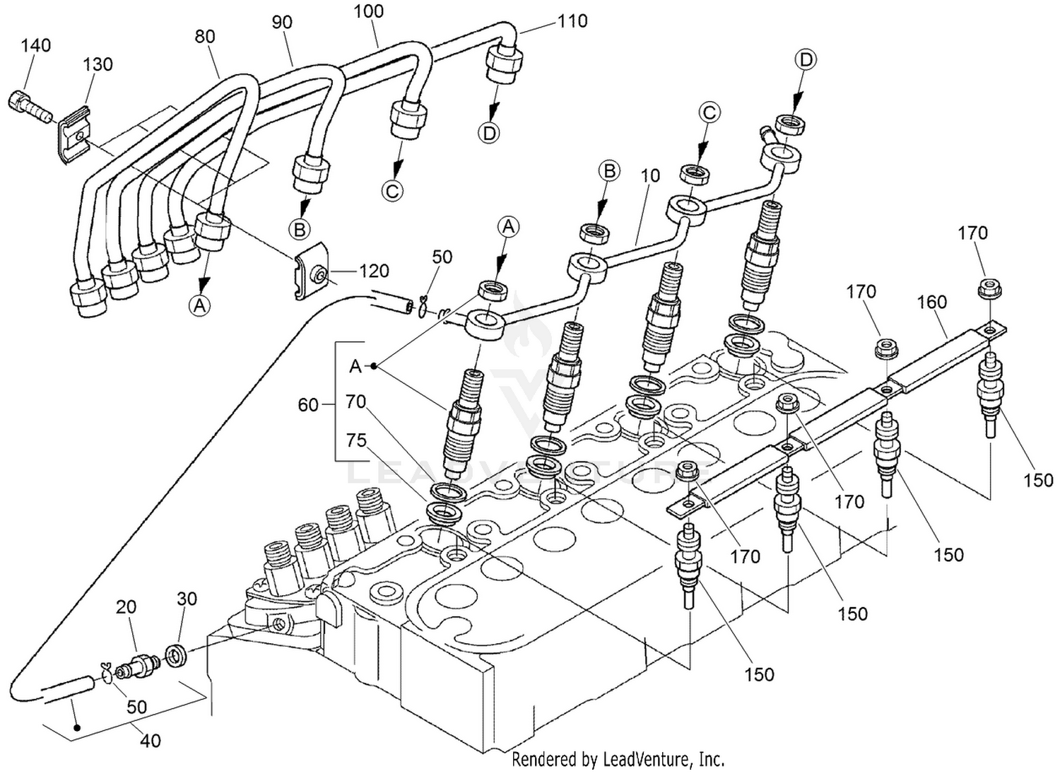 Nozzle Holder and Glow Plug Assembly