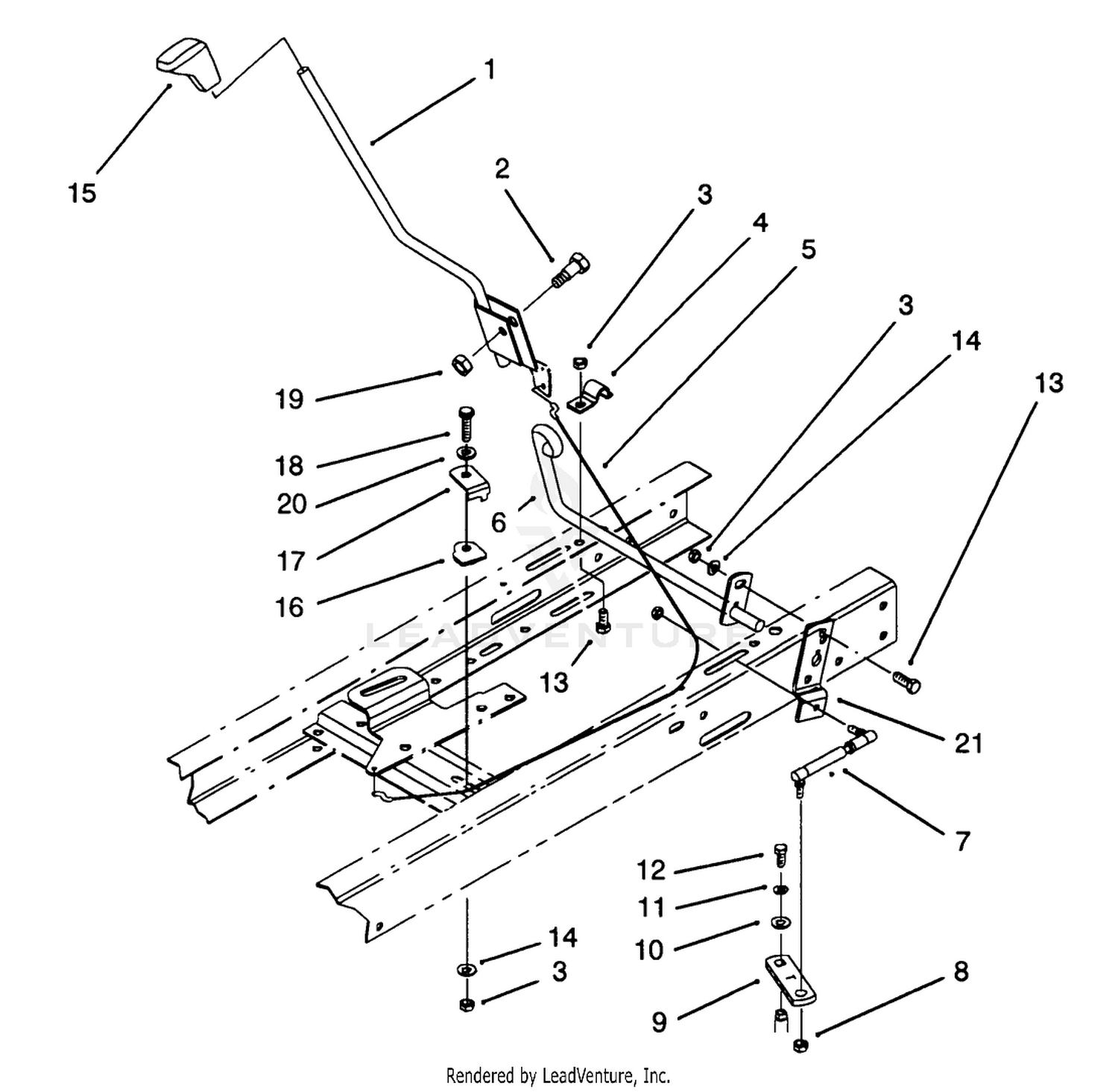 Shift Assembly (serial No. 3901497  Up) (model No. 71180), (serial No. 3900481  Up), (model No. 71202)