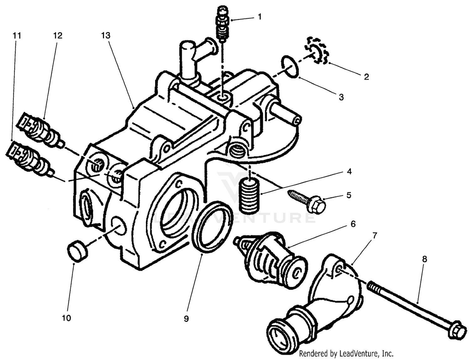 Coolant Outlet Box Assembly