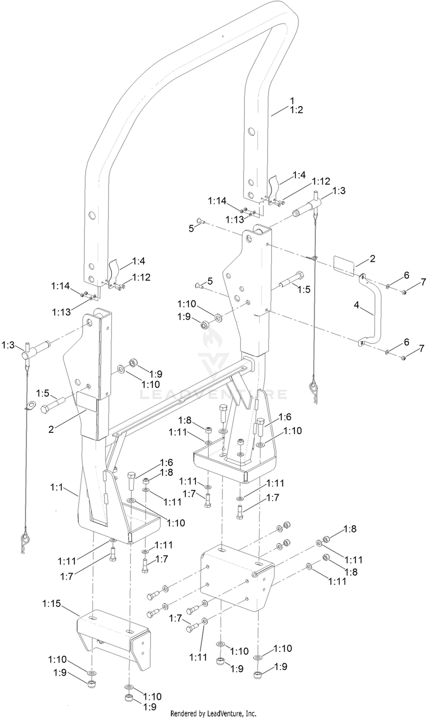 Roll-Over Protection System Assembly