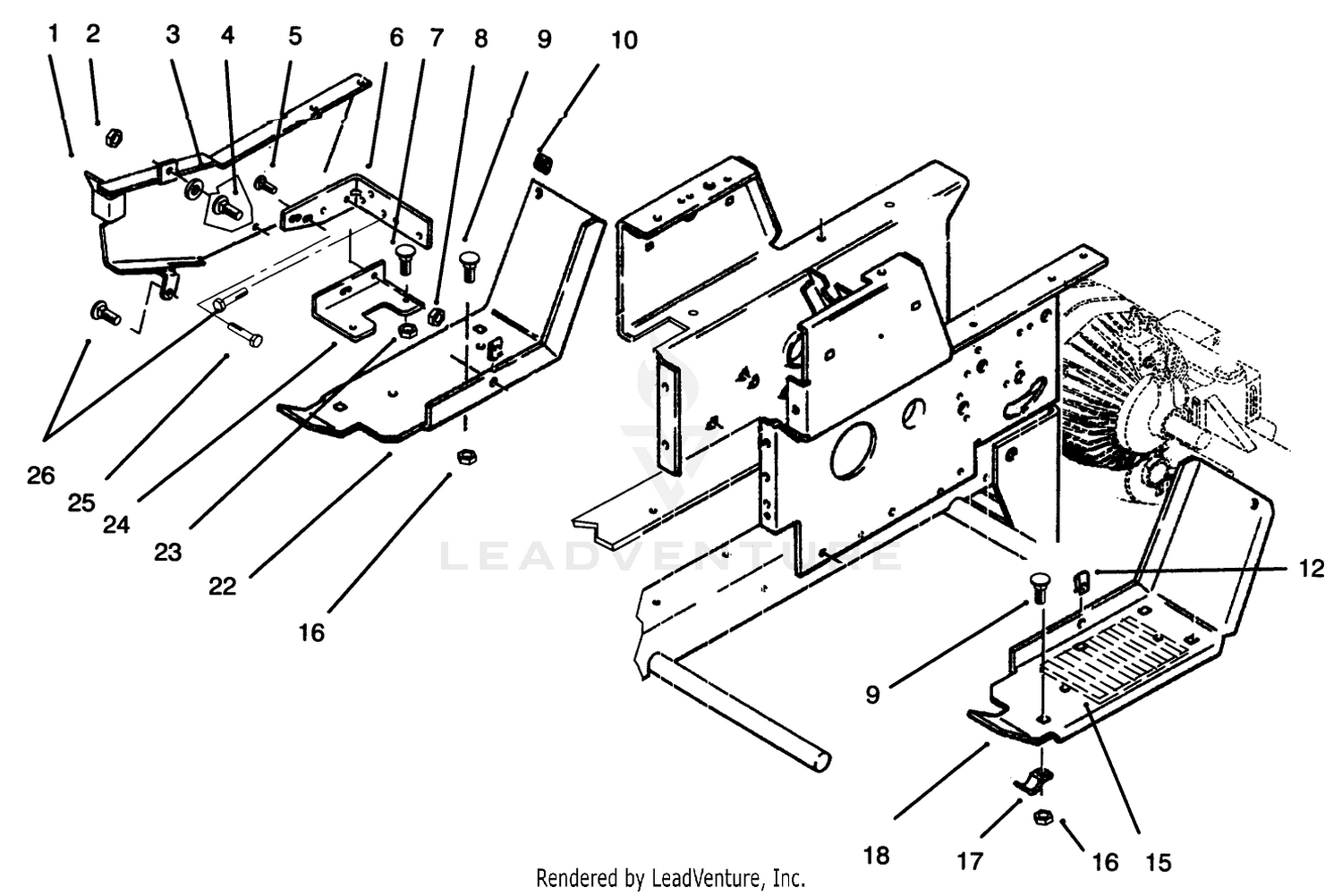 Belt Guard  Footrests
