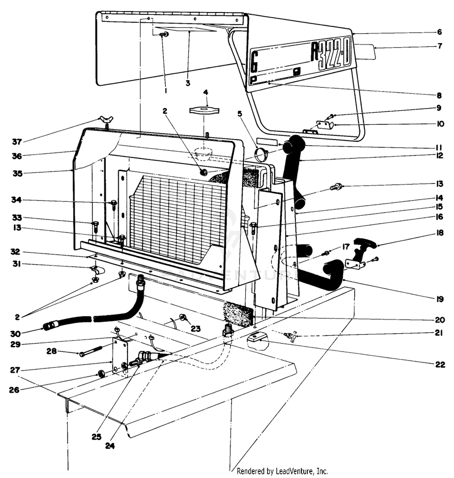 Radiator  Hood Assembly