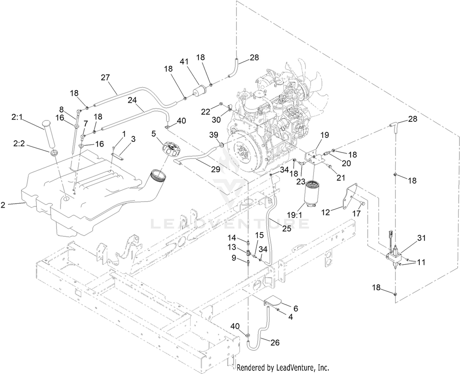 Fuel Tank and Filter Assembly