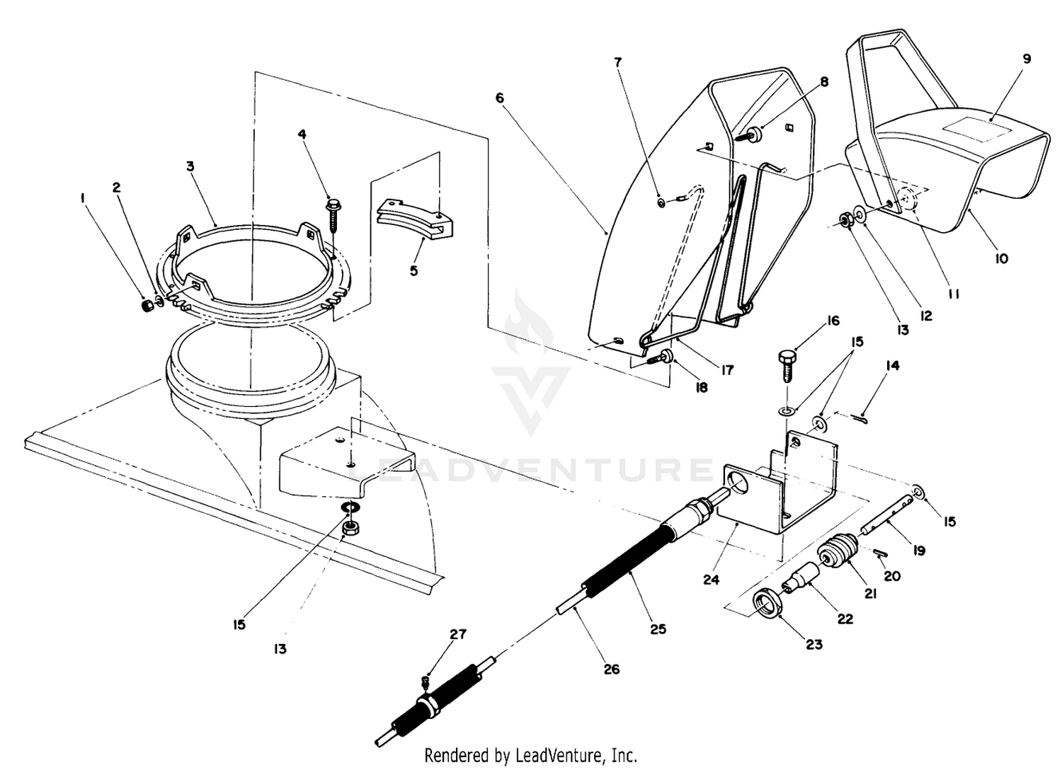 44" Snow Thrower Model No. 30761 (optional)(continued)