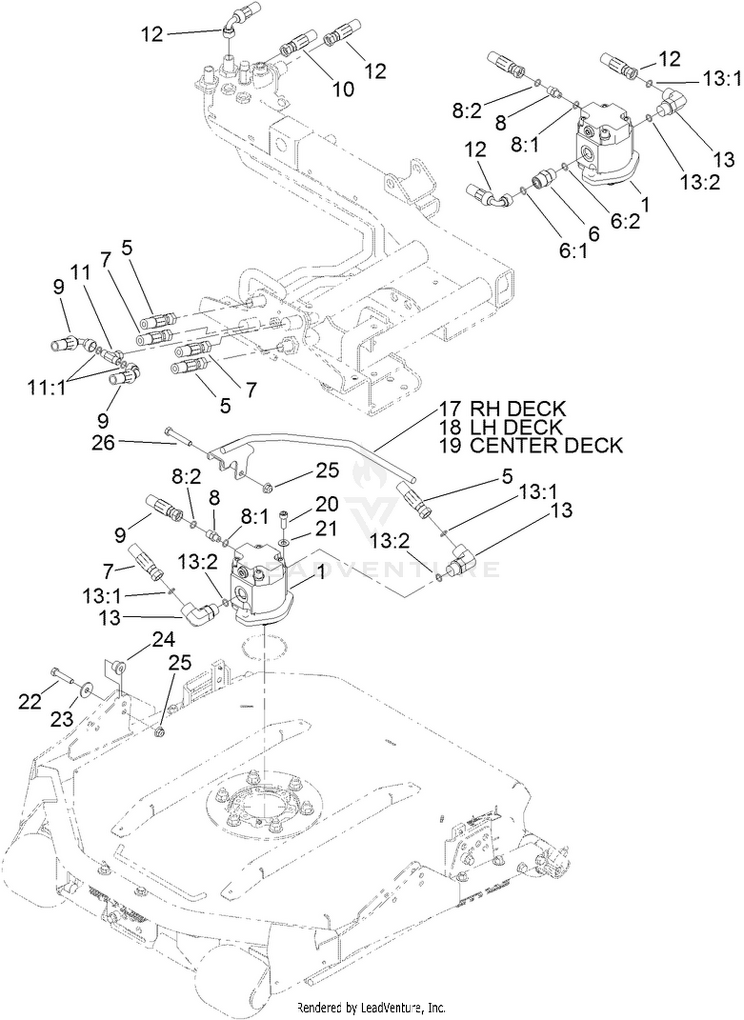 Rotary Motor and Cutting Unit Assembly