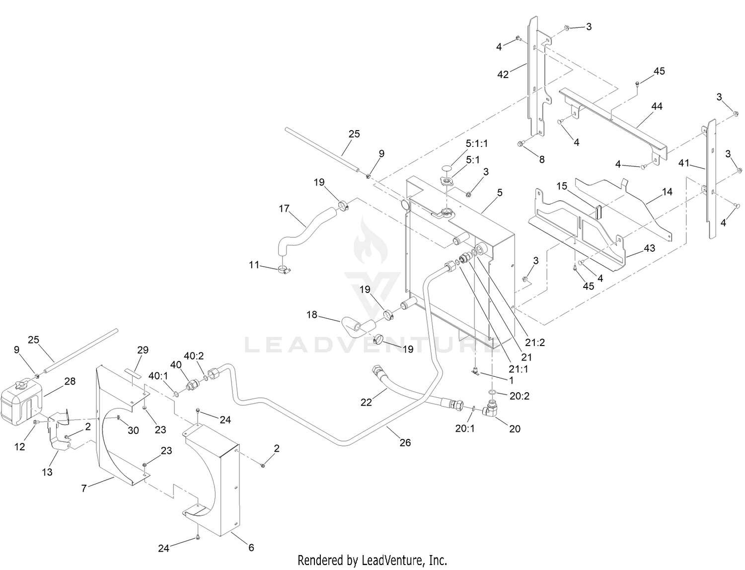Radiator and Oil Cooler Assembly