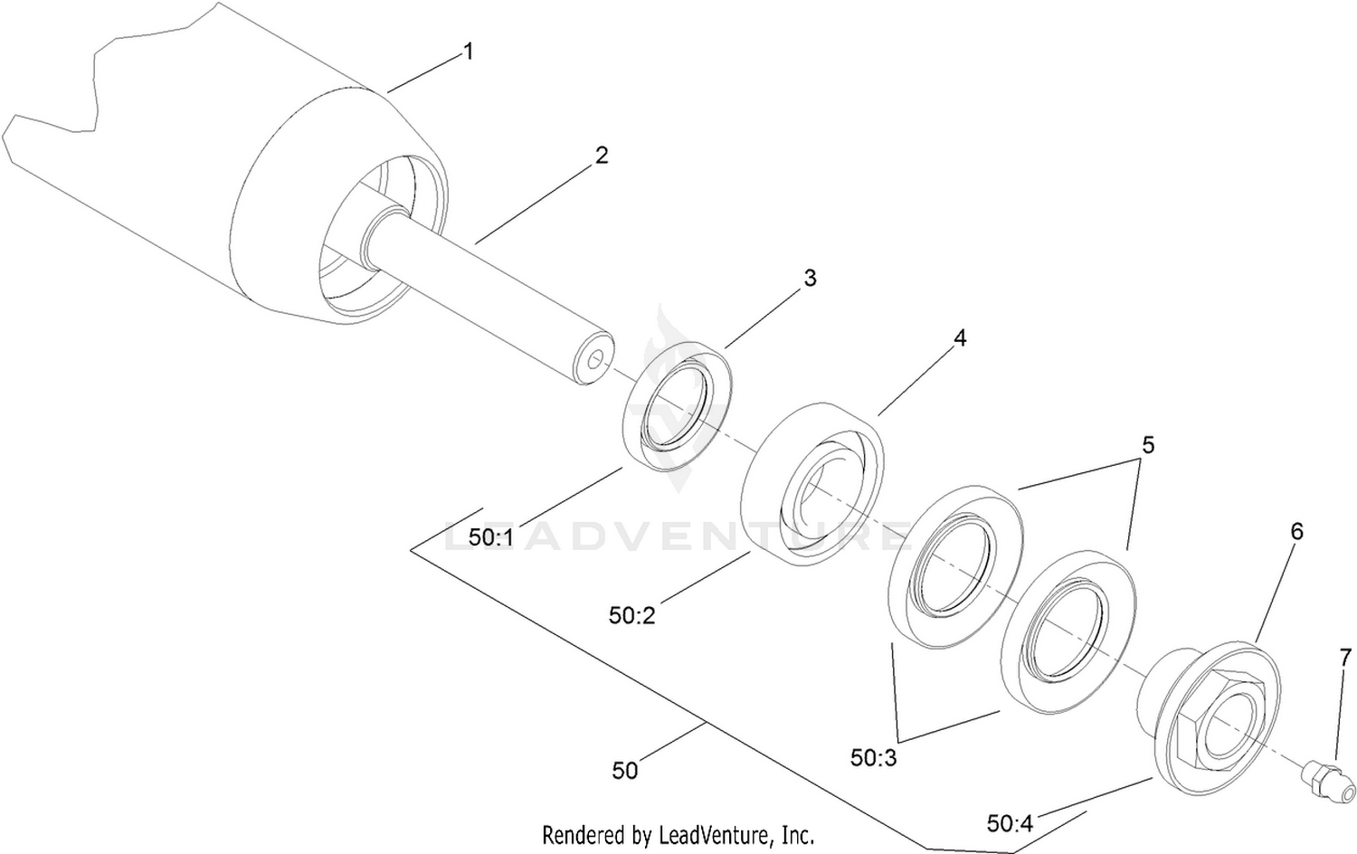 Optional 3 Inch Diameter Short Roller Assembly  No. 114-5417