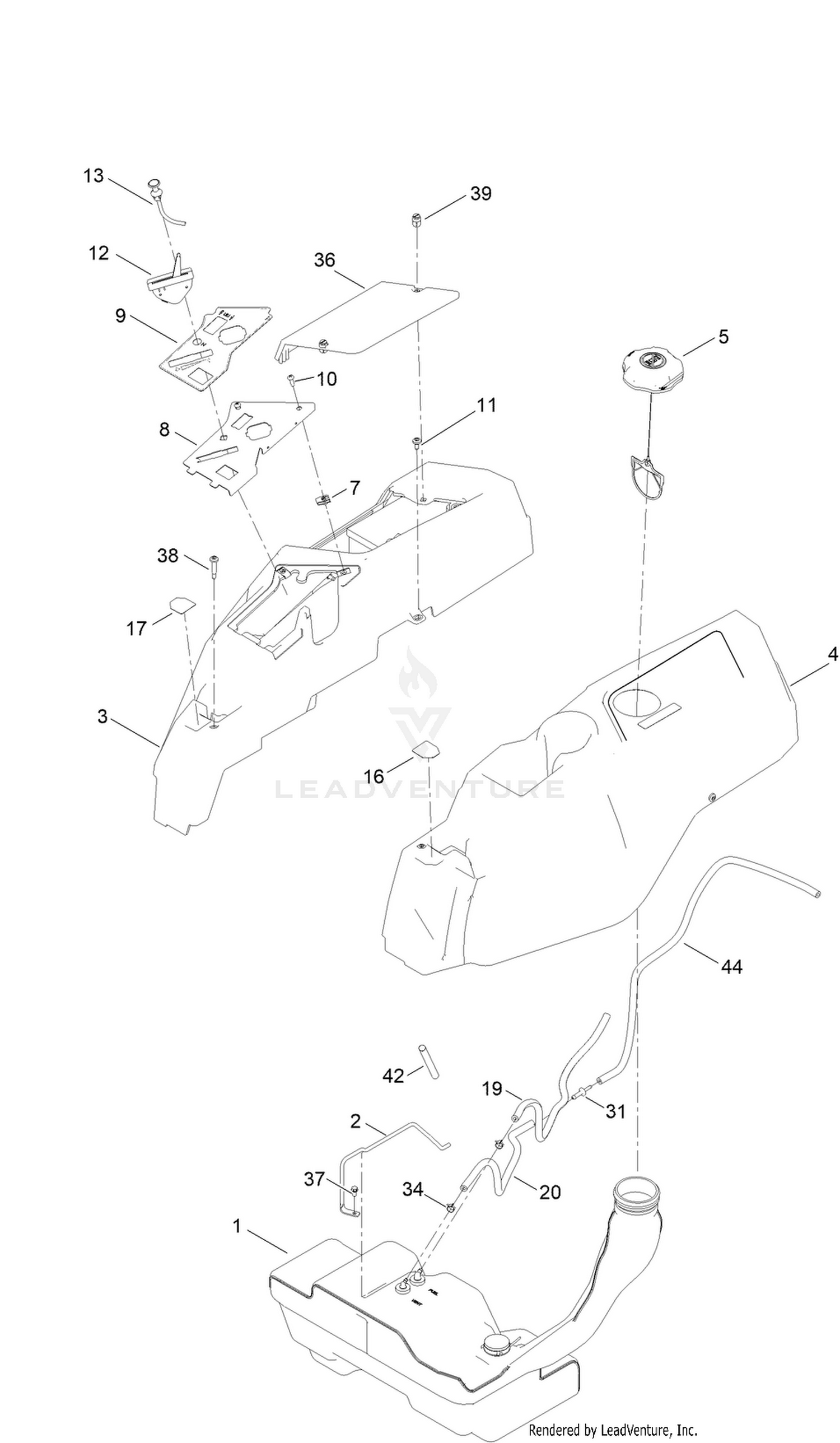 Body Styling and Fuel Pod Assembly
