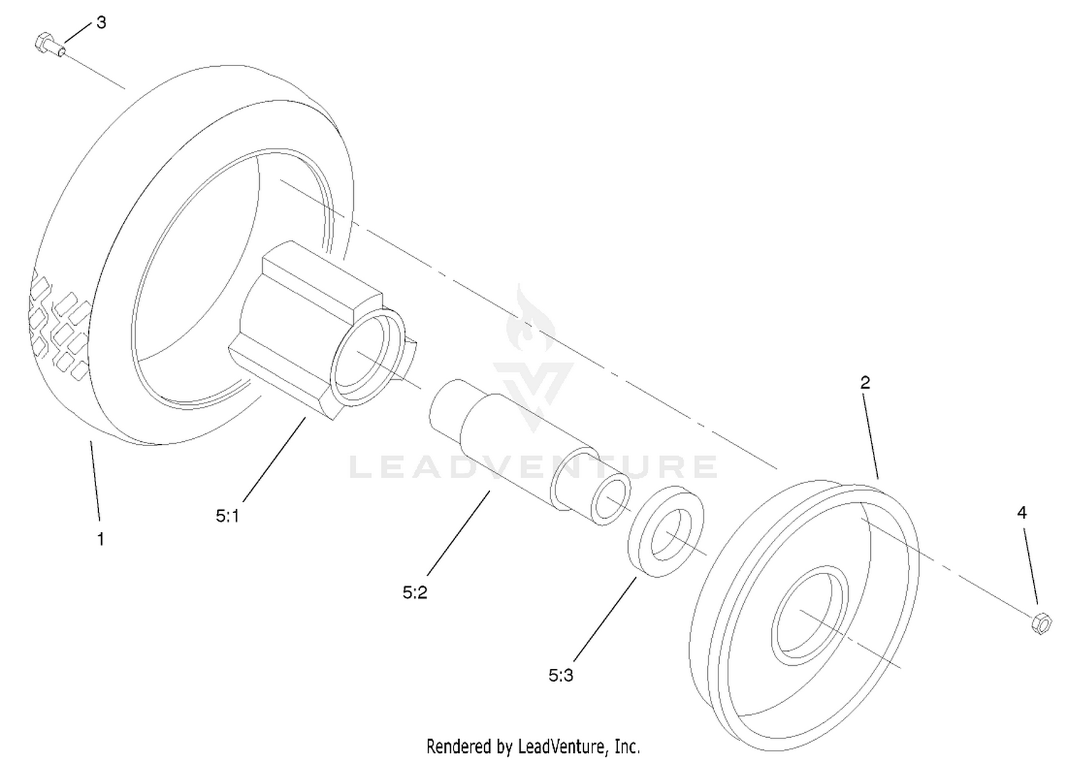 Front Wheel And Tire Assembly
