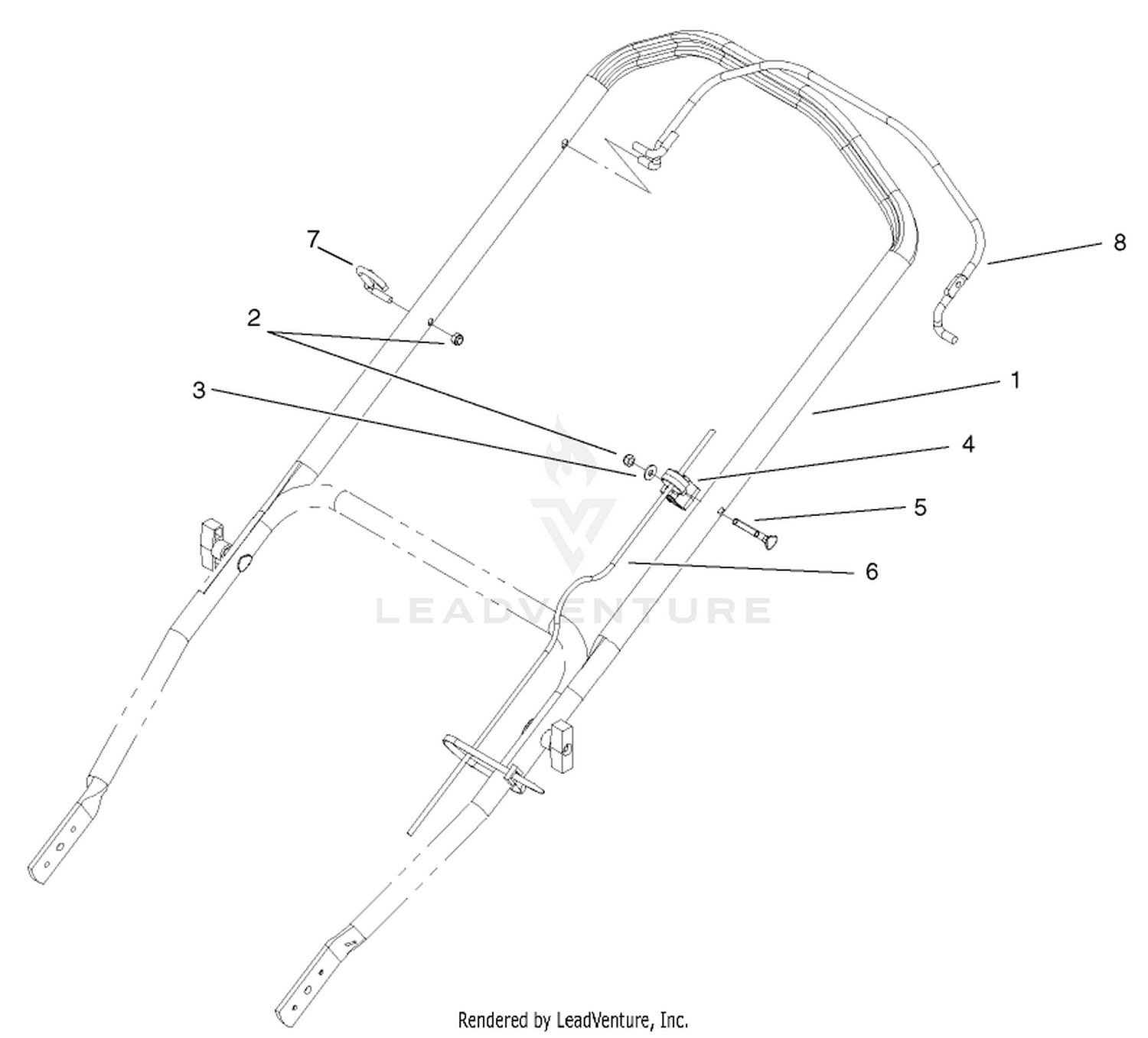 Upper Handle and Control Assembly